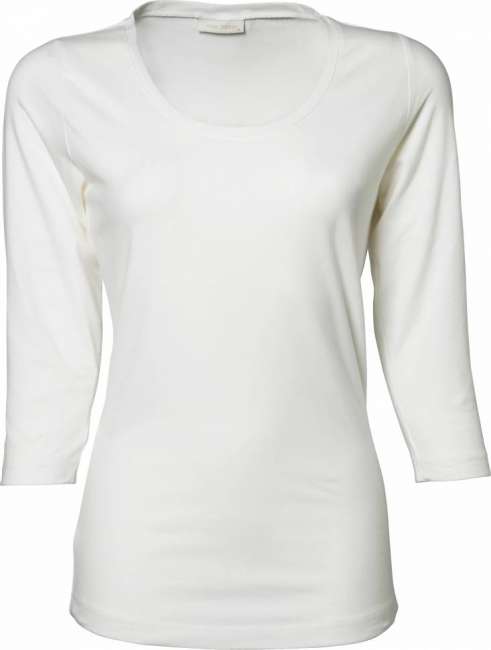 Damen Stretch T-Shirt 34 Arm 460 Tee Jays chic white