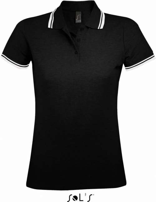 Damen Piqué Polo Pasadena Women SOL'S black