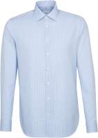 SST | Shirt Office Slim check light blue/white