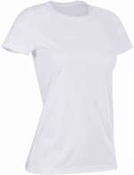 Damen Interlock Sport T-Shirt Active-Dry Active Sports T Women Stedman chic white