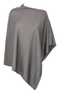 Poncho Grey melange One size