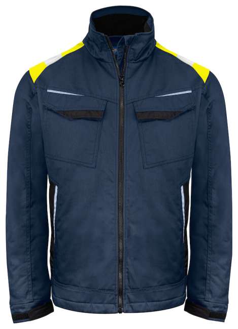 5428 Jacket Padded Navy/Yellow 4XL