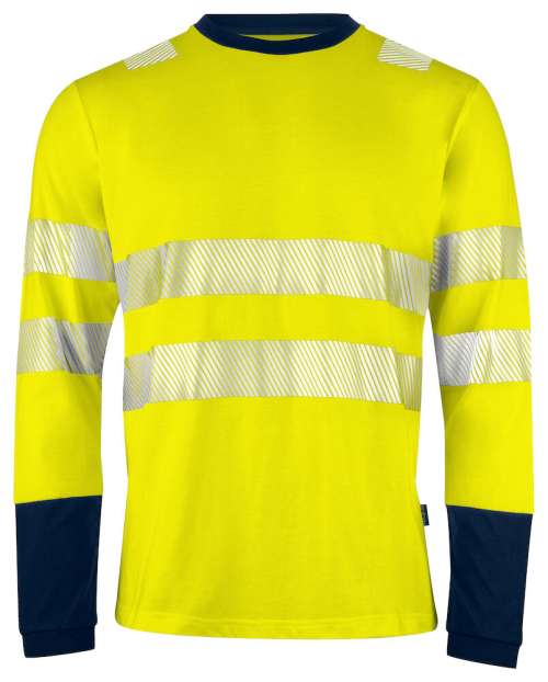 6014 L.S. T-shirt Yellow/navy 4XL