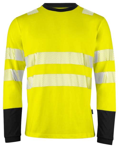 6014 L.S. T-shirt Yellow/navy 4XL