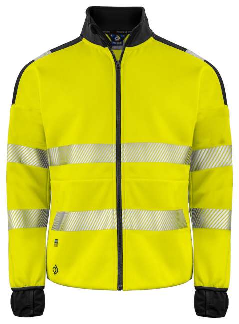 6109 Sweatshirt Full Zip Yellow/navy 4XL