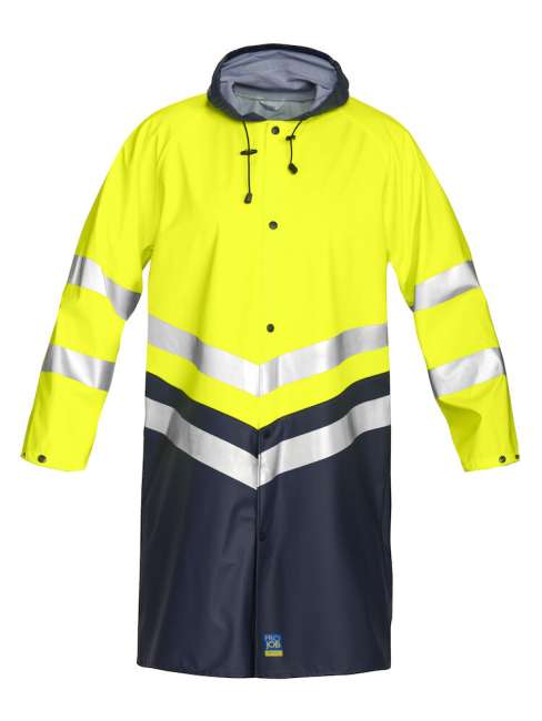6403 Rainjacket HV Yellow/Navy CL.3 XS