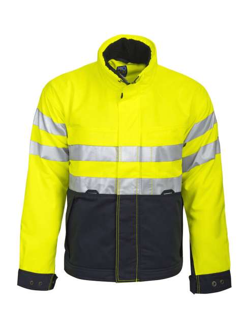 6407 Padded Jacket HV Yellow/Navy CL.3 XS