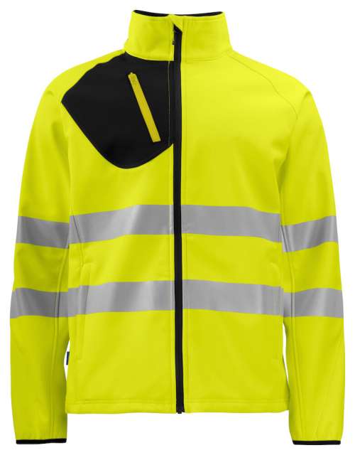 6432 Softshell Jacket HV Yellow/Black 4XL