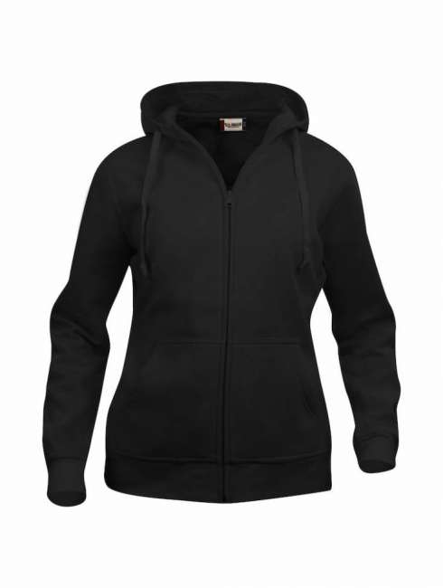 Sweatjacken bedrucken lassen LADIES NW021035 Clique black