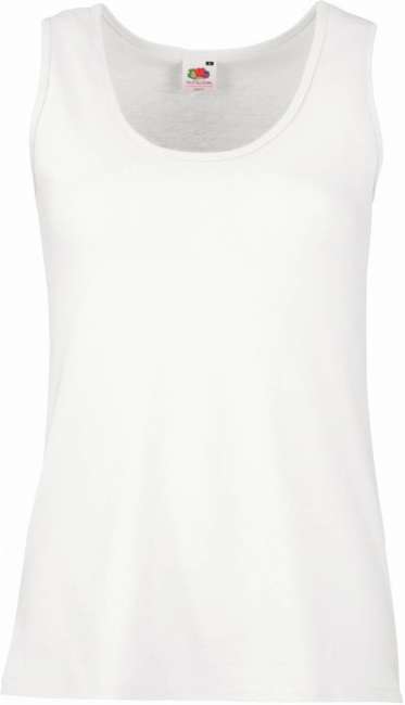 Damen Träger T-Shirt Lady-Fit Valueweight Vest F.O.L. chic white