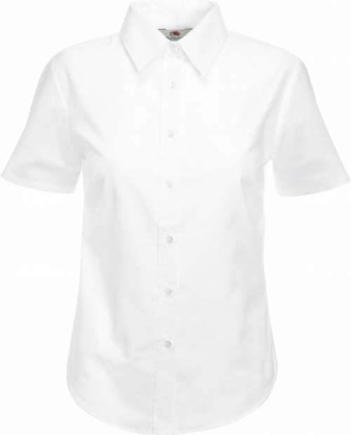 Oxford Bluse kurzarm Lady-Fit Oxford Shirt SSL F.O.L. chic white