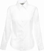 Oxford Bluse langarm Lady-Fit Oxford Shirt LSL F.O.L. chic white