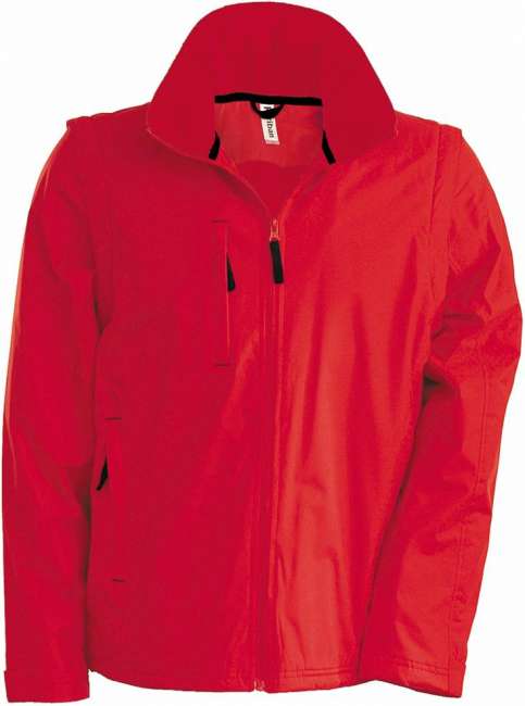 2-in-1 Jacke mit abnehmbaren Ärmeln K639 Kariban light red