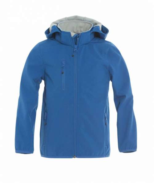 Kinder Softshell Jacke besticken lassen NW020909 Clique königsblau