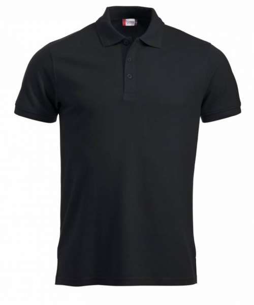 Poloshirts Kurzarm Besticken und bedrucken black