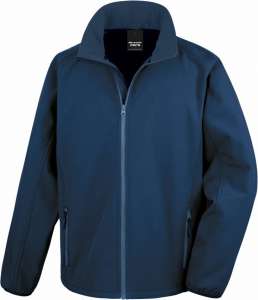 2-Lagen Herren Softshell Jacke "Printable" R231M Result navy