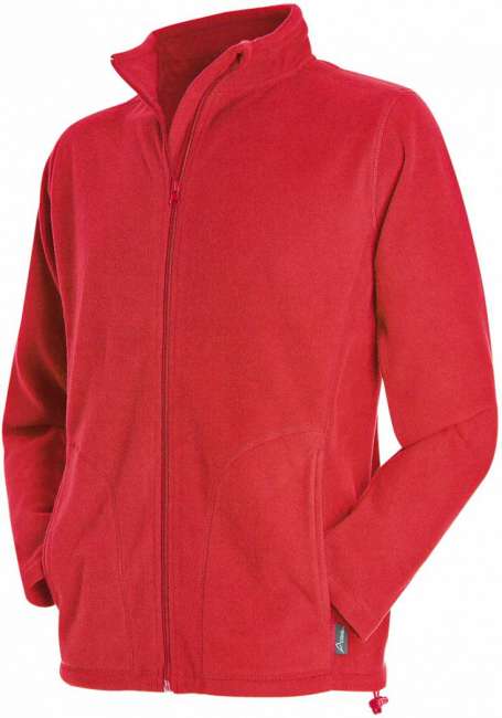Herren Fleece Jacke Active Fleece Jacket Stedman scarlet red
