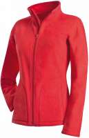 Damen Fleece Jacke Active Fleece Jacket Women Stedman scarlet red