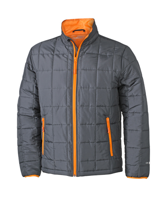 Men's Padded Light Weight Jacket carbon/orange