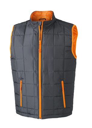 Men's Padded Light Weight Vest carbon/orange
