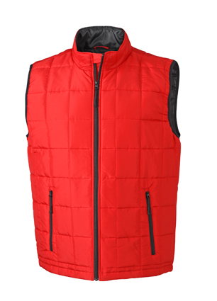 Men's Padded Light Weight Vest red/black