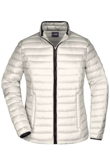 Ladies' Quilted Down Jacket off-white/black