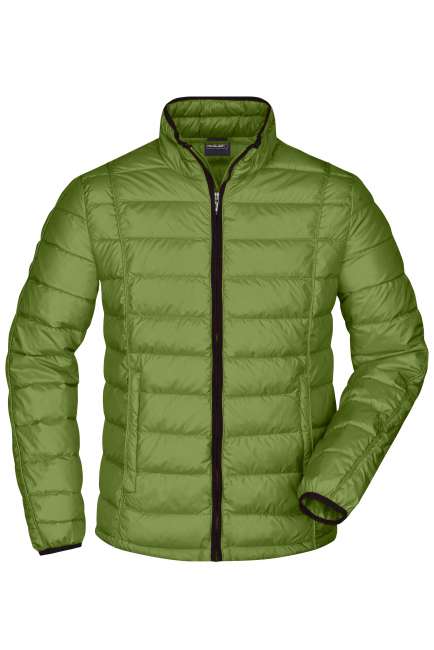 Men's Quilted Down Jacket jungle-green/black