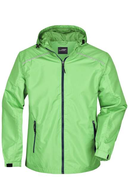 Men's Rain Jacket spring-green/navy