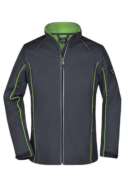 Ladies' Zip-Off Softshell Jacket iron-grey/green