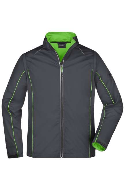Men's Zip-Off Softshell Jacket iron-grey/green