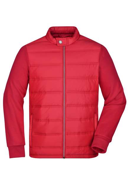 Men's Hybrid Sweat Jacket light-red
