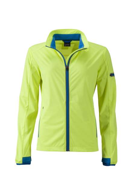 Ladies' Sports Softshell Jacket bright-yellow/bright-blue