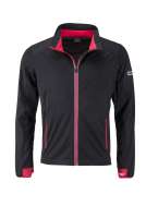 Men's Sports Softshell Jacket black/light-red