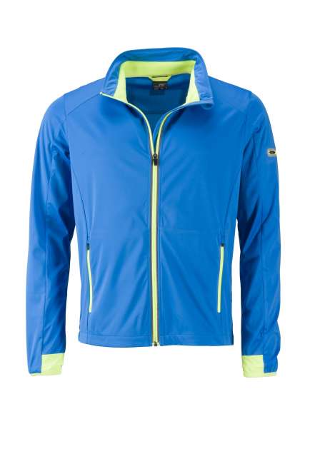 Men's Sports Softshell Jacket bright-blue/bright-yellow
