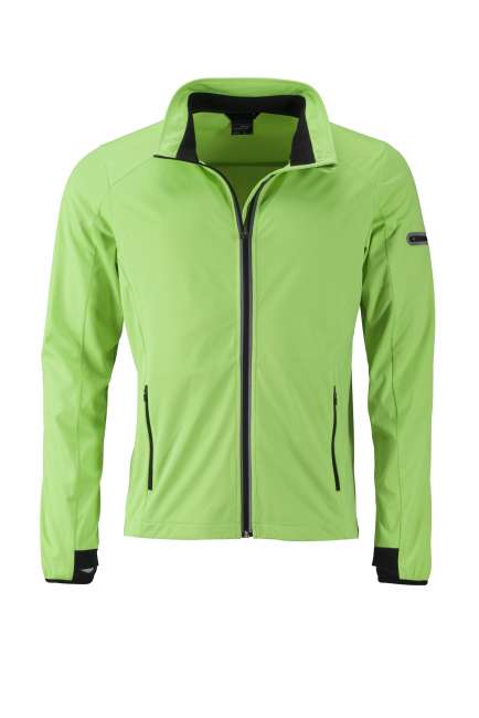 Men's Sports Softshell Jacket bright-green/black