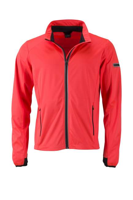 Men's Sports Softshell Jacket bright-orange/black