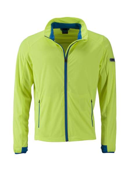 Men's Sports Softshell Jacket bright-yellow/bright-blue