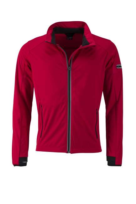 Men's Sports Softshell Jacket light-red/black