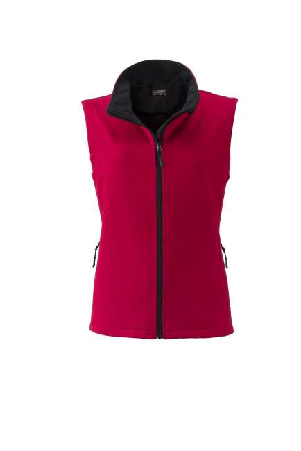 Ladies' Promo Softshell Vest red/black