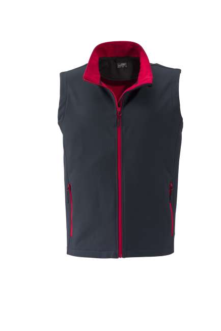 Men's Promo Softshell Vest iron-grey/red