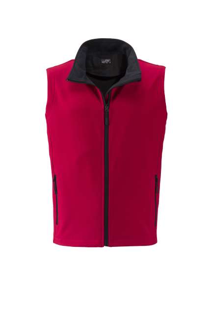 Men's Promo Softshell Vest red/black