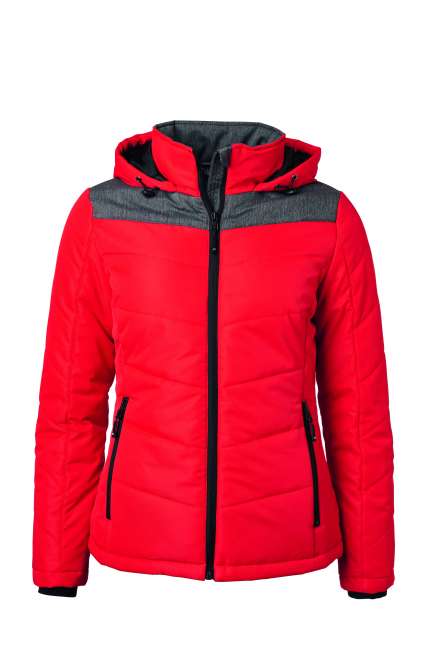 Ladies' Winter Jacket red/anthracite-melange