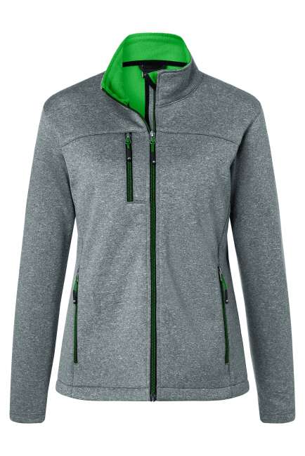 Ladies' Softshell Jacket dark-melange/green