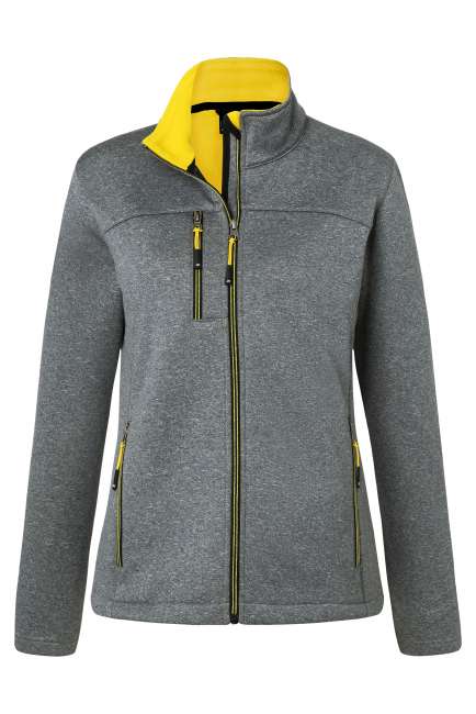 Ladies' Softshell Jacket dark-melange/yellow
