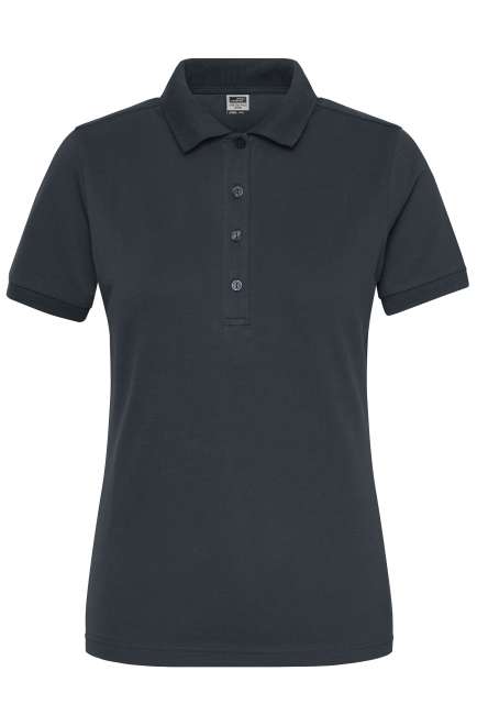Ladies' BIO Stretch-Polo Work - SOLID - carbon