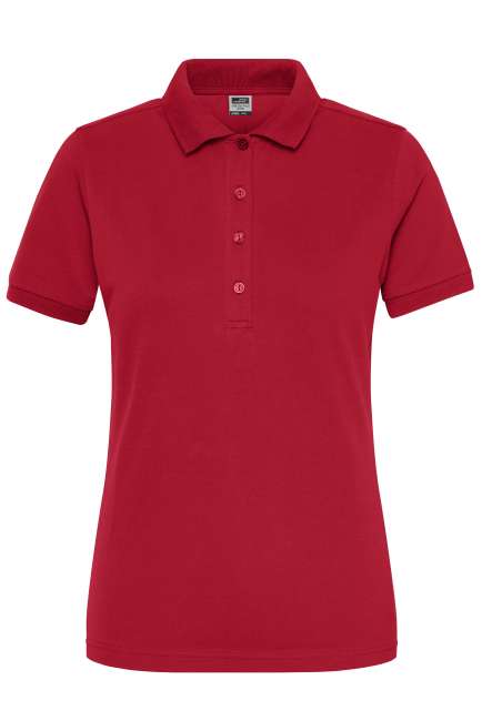 Ladies' BIO Stretch-Polo Work - SOLID - red
