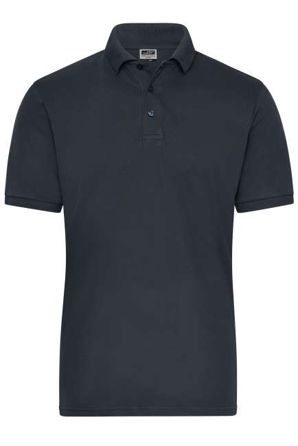 Men's BIO Stretch-Polo Work - SOLID - carbon