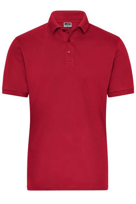 Men's BIO Stretch-Polo Work - SOLID - red