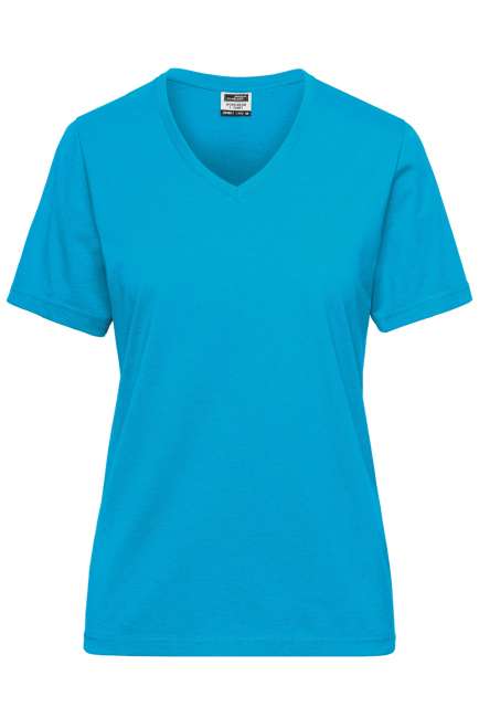 Ladies' BIO Workwear T-Shirt - SOLID - turquoise