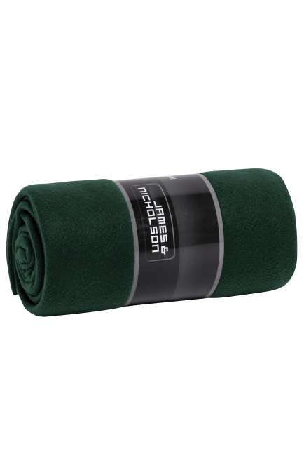 Fleece Blanket dark-green/natural